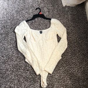 Lace onesie